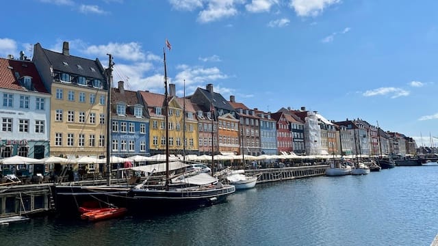 Photo of colorful buildings on a canal