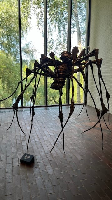 Photo of a spider sculpture